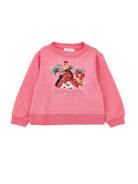 Felpa per bambina Monnalisa x Disney rosa con stampa Oceania 19H629 8006 0093 MONNALISA KIDS 