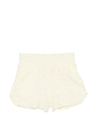 Shorts per bambina Off-White Kids gialli a fantasia 44GCI001S26J001 740 OFF WHITE KIDS 