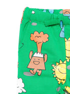 Pantaloni per neonato Stella McCartney Kids verde con stampa grafica TX6500 Z3203 712MC STELLA McCARTNEY KIDS 
