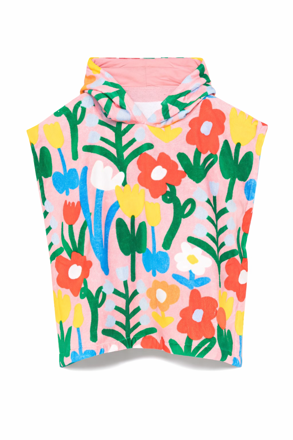 Accappatoio per bambina Stella McCartney Kids rosa con stampa floreale all-over TYCB90 Z3532 465BC STELLA McCARTNEY KIDS 