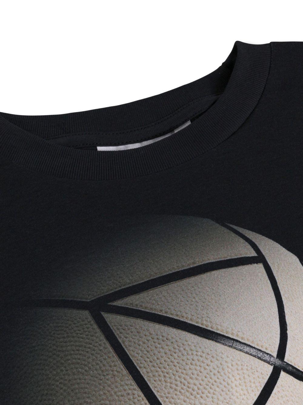 T-shirt per bambino Molo nera con stampa grafica stile Basket 1S26A206 9830 MOLO KIDS 
