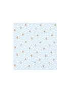 Coperta per neonato Moschino Kids azzurro con nuvole di peluche all-over MRB00FLCA19 83679 MOSCHINO KIDS 