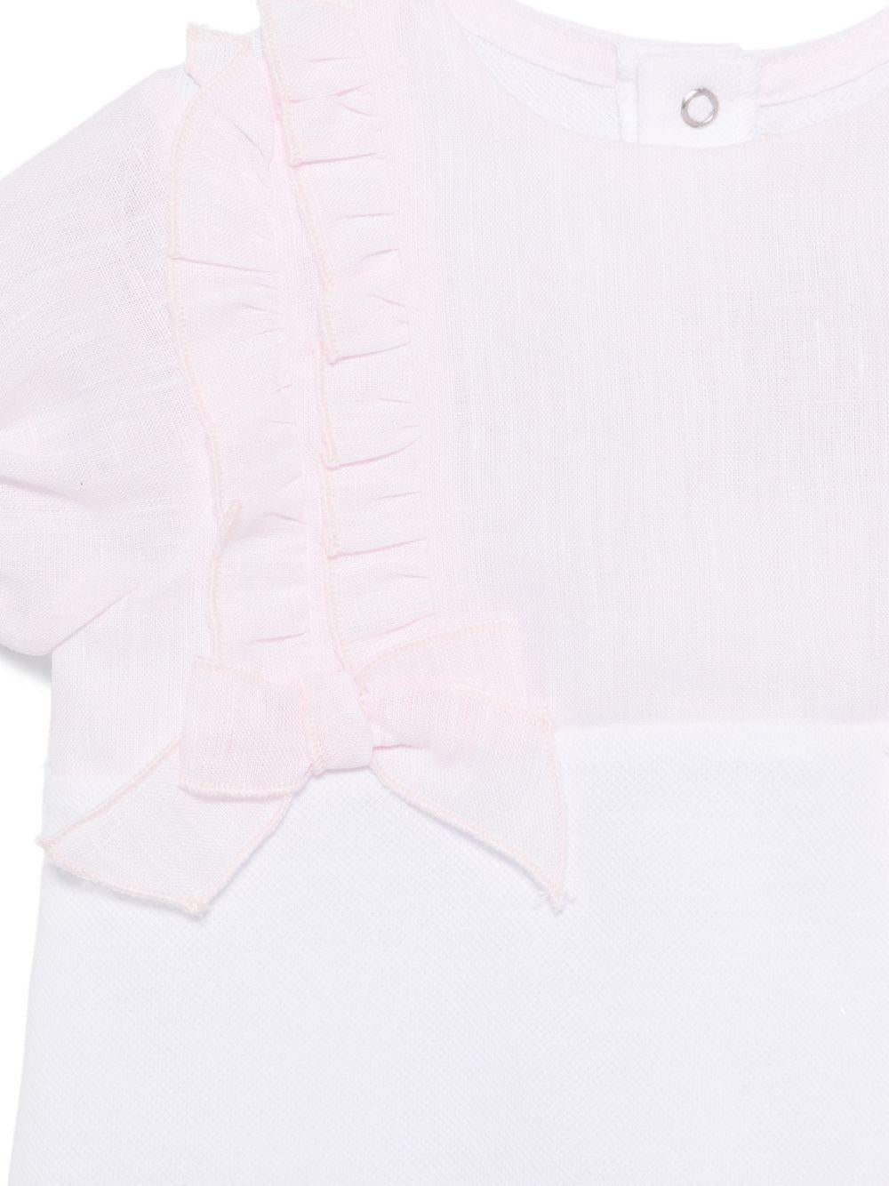 Tutina per neonata La Stupenderia bianco con dettaglio fiocco 2TBTT52 MC D33 LA STUPENDERIA 