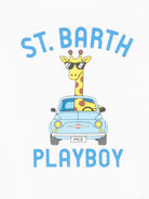 T-shirt per bambino MC2 Saint Barth Kids bianco Fiat 500 Denver Jr. DNV0001 01957L MC2 ST. BARTH KIDS 