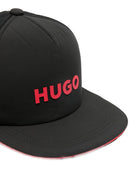 Cappello per bambino Hugo Kids nero con cinturino regolabile G01171 09B Hugo KIDS 