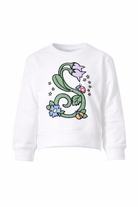 Felpa per bambina Stella McCartney Kids bianca con stampa floreale TY4A20 Z3409 101 STELLA McCARTNEY KIDS 