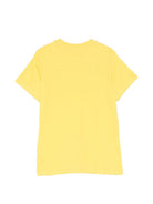 T-shirt da bambino Moschino Kids gialla con stampa logo HZM058LAA03 50577 MOSCHINO KIDS 