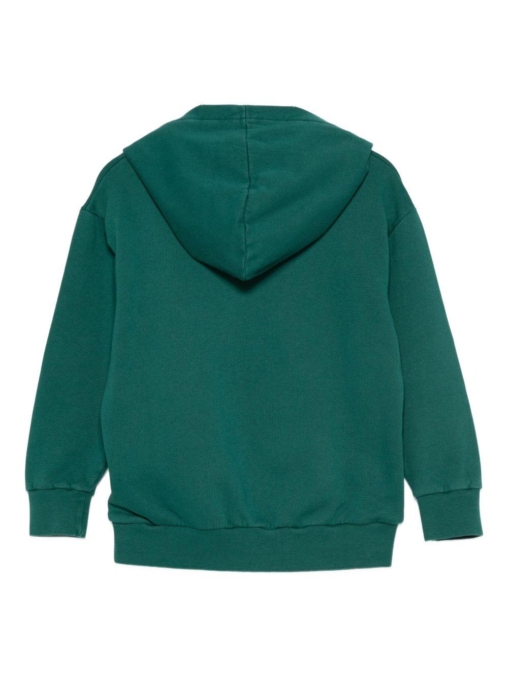 Felpa per bambino Etro Kids verde con cappuccio con motivo paisley GX4P10 Z3333 797 ETRO KIDS 