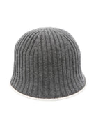 Berretto con catena Monili per bambina Brunello Cucinelli Kids grigio BCAP99315 CD513 BRUNELLO CUCINELLI KIDS 