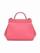 Borsa Sicily mini per bambina Dolce & Gabbana Kids rosa con dettaglio placca logo dorata EB0003 AW576 80422 DOLCE & GABBANA KIDS 
