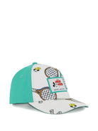 Cappello per bambino The Marc Jacobs x Mickey Mouse verde con stampa racchette da tennis W60842 73D THE MARC JACOBS KIDS 