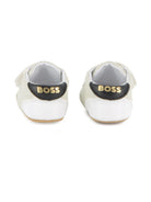 Scarpe primi passi per neonato Boss Kids bianco con motivo a pois J52831 10P BOSS KIDS 