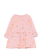 Abito per neonata Stella McCartney Kids rosa con stampa grafica stelle TZ1030 Z4021 507MC STELLA McCARTNEY KIDS 
