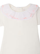Tutina per neonata Bonpoint bianca con colletto con ruches S06NUNK00005 002 BONPOINT KIDS 