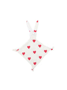 Doudou per neonati Petit Bateau bianco con stampa a cuori A0ASF 01 PETIT BATEAU KIDS 