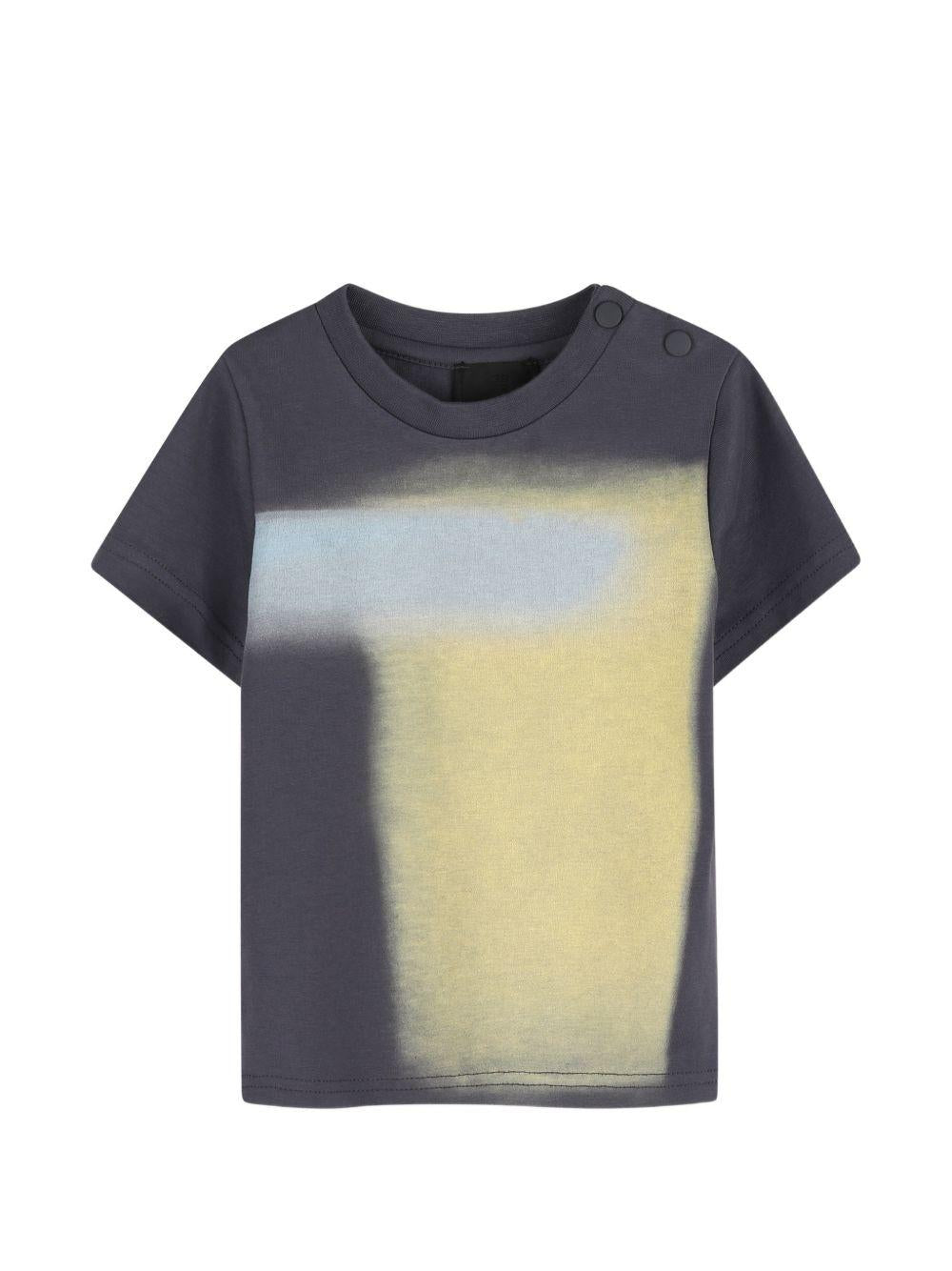 T-shirt per neonato Givenchy Kids multicolore con chiusura a bottoni H31202 061 GIVENCHY KIDS 