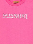 T-shirt per bambina Missoni Kids rosa con logo decorato MY8A91 Z3672 513 MISSONI KIDS 