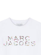 T-shirt per bambina The Marc Jacobs Kids bianca con stampa  logo W60746 10P THE MARC JACOBS KIDS 
