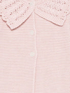 Cardigan per neonata Paz Rodríguez rosa con collo smerlato 009-123100 32 H94 PaZ RODRIGUEZ 