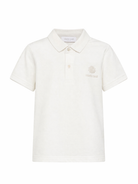 Polo per bambino Roberto Cavalli Kids bianco con dettaglio logo CBP26106PO OFF-WHITE ROBERTO CAVALLI KIDS 