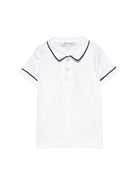 T-shirt per neonato Mariella Ferrari bianca con dettagli blu CAY23 BIANCO BLU MARIELLA FERRARI 
