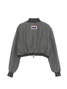 Giubbino per bambina MSGM Kids grigio con dettaglio logo sul davanti S6MSJGBO309 102 MSGM KIDS 