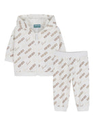 Tuta sportiva per neonato Kenzo Kids bianca con stampa K61705 117 KENZO KIDS 