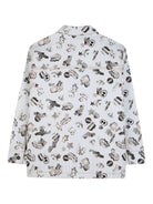 Giacca per bambino The Marc Jacobs Kids bianca con stampa grafica all-over W60789 80B THE MARC JACOBS KIDS 