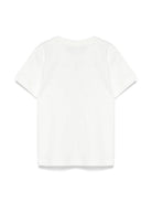 T-shirt per neonato Versace Kids bianca con stampa logo 10185701A12976 2W450 VERSACE KIDS 