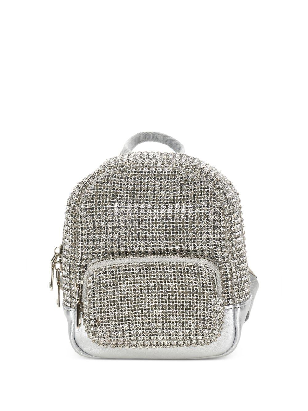 Zaino per bambina Monnalisa Kids argento con decorazione con strass 79H002 8069 0075 MONNALISA KIDS 
