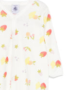 Pigiama per neonata Petit Bateau bianco con stampa grafica all-over A0FCL 01 PETIT BATEAU KIDS 
