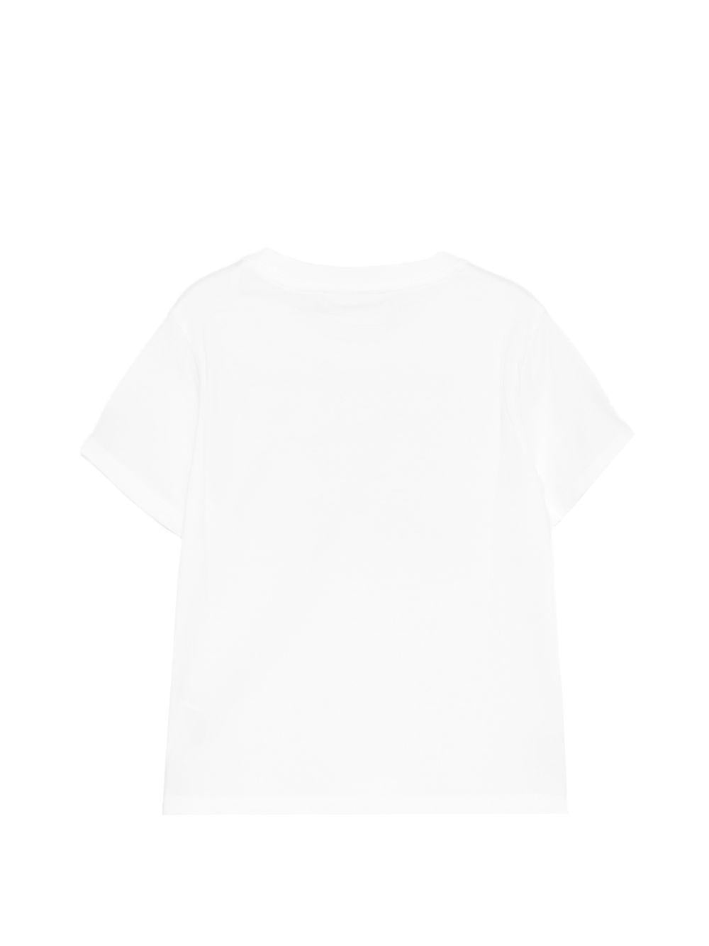 T-shirt per bambina MC2 Saint Barth Kids bianco con toppa logo animalier ELLY001 00298L MC2 ST. BARTH KIDS 