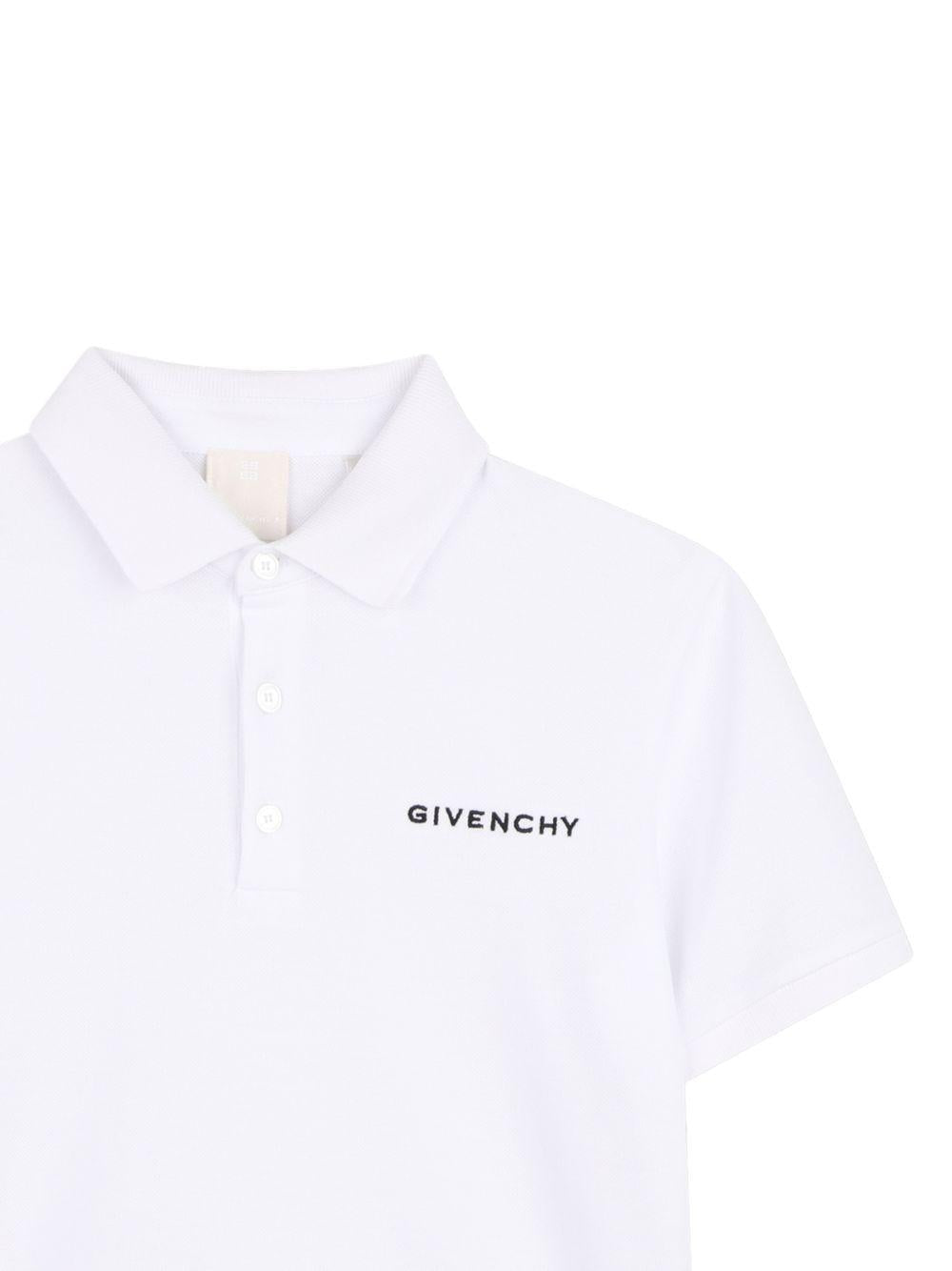 Polo per bambino Givenchy Kids bianco con colletto H31121 10P GIVENCHY KIDS 