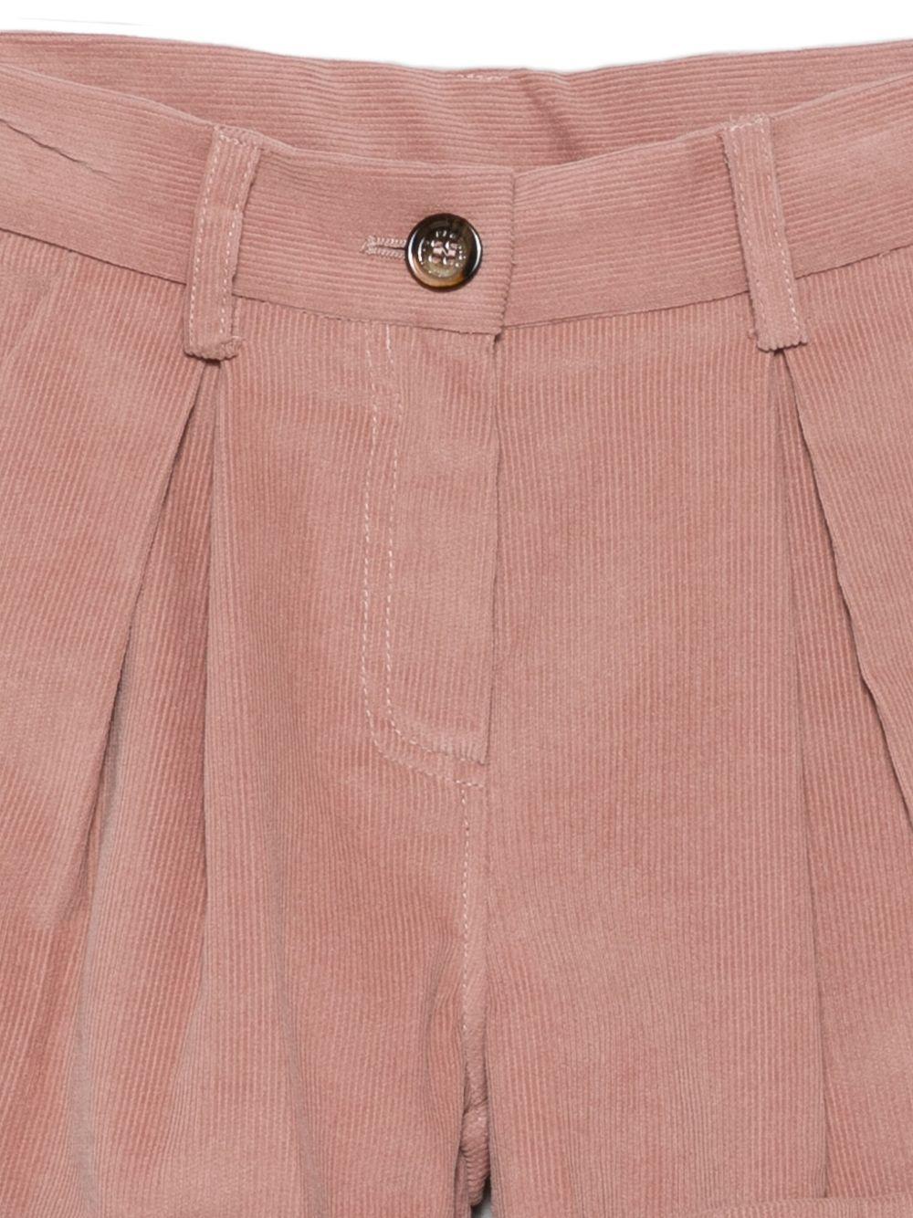 Shorts per bambina Philosophy di Lorenzo Serafini Kids rosa con chiusura frontale I1F407 6851 P066 PHILOSOPHY 
