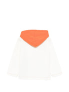 Giubbino per bambino Stella McCartney Kids bianco con cappuccio a contrasto TY2P47 Z2661 101 STELLA McCARTNEY KIDS 