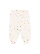 Pantaloni Selena per neonata Molo rosa con stampa a cuori 6S26I205 9537 MOLO KIDS 