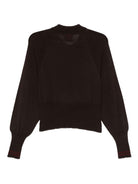 Maglia per donna Merci marrone con colletto stile polo W206 COFFEE MERCI 