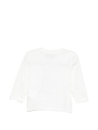 T-shirt per neonati Moschino Kids bianca con stampa grafica MUO01ELAA10 10063 MOSCHINO KIDS 