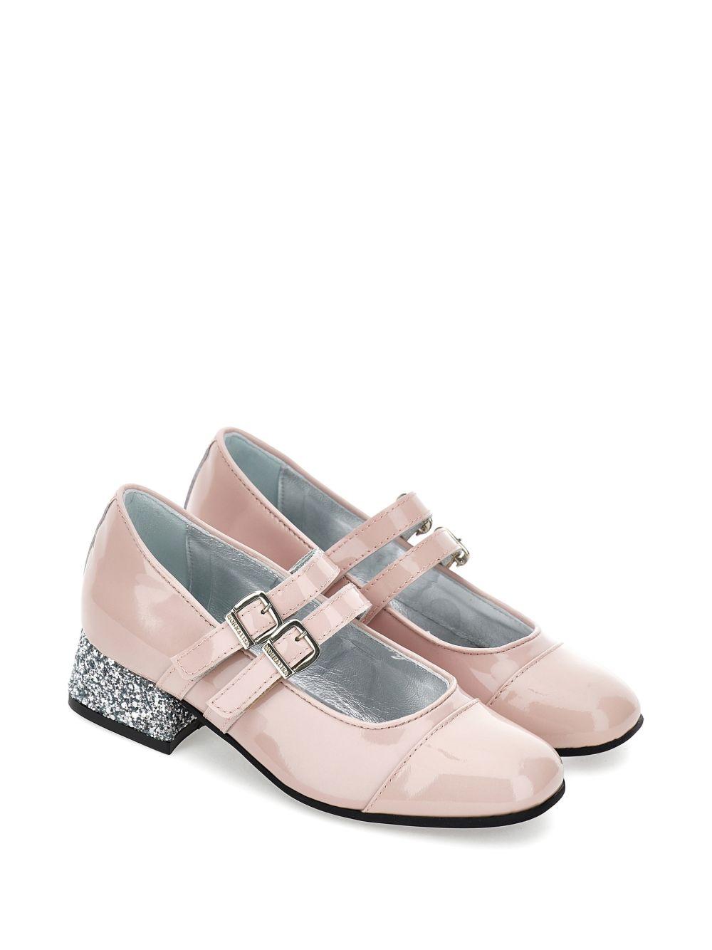 Ballerine per bambina Monnalisa Kids rosa con tacco largo con glitter 87H000 8770 0091 MONNALISA KIDS 