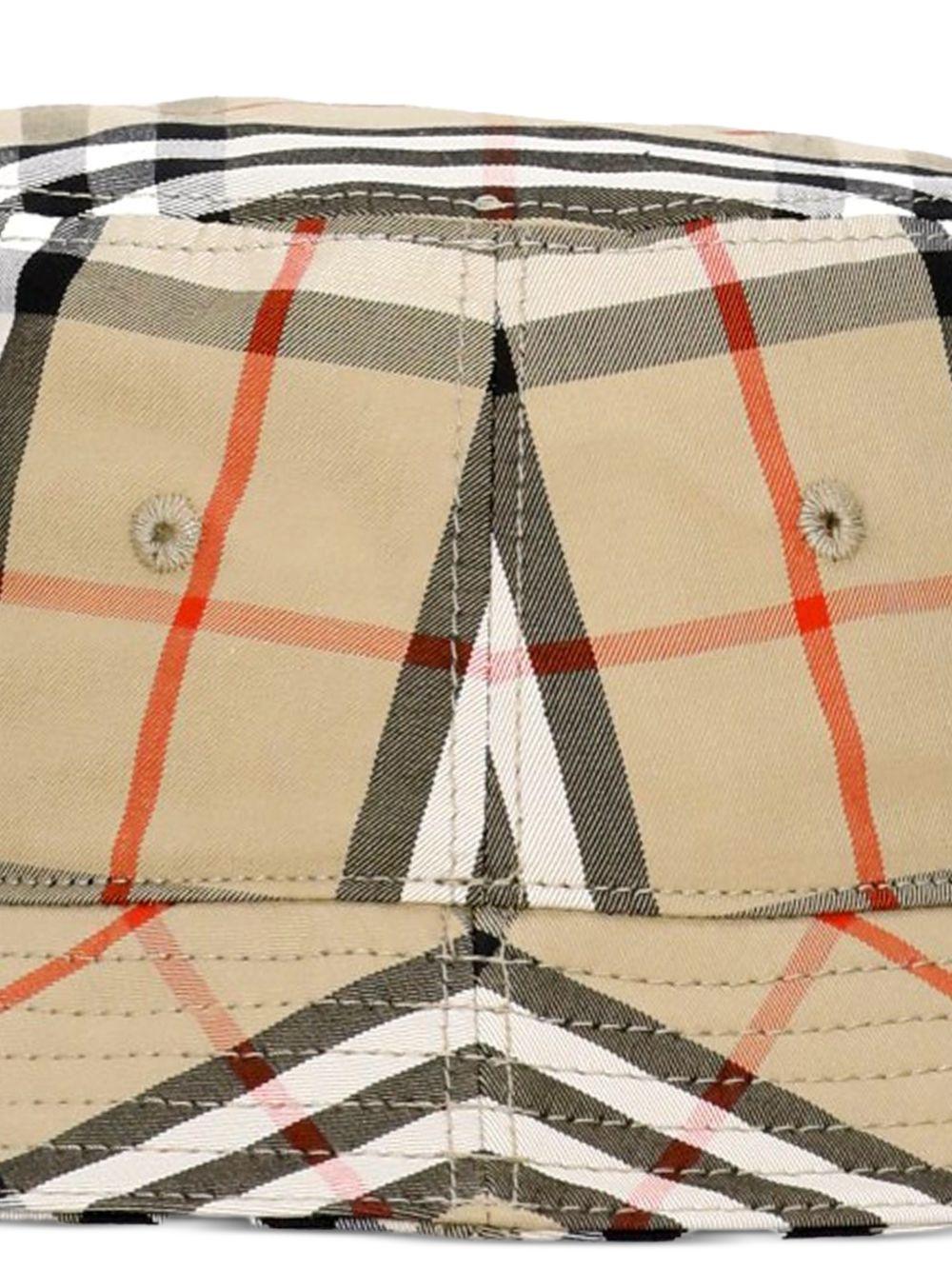 Cappello per neonati Burberry Kids beige con motivo Vintage Check 8117413 B9368 BURBERRY KIDS 