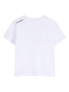 T-shirt per bambino Karl Lagerfeld Kids bianca con stampa grafica Z31096 10P KARL LAGERFELD KIDS 