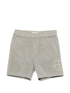 Costume da bagno per bambino Stone Island Junior grigio con toppa con logo L1S16B100001S0043 V0061 STONE ISLAND KIDS 