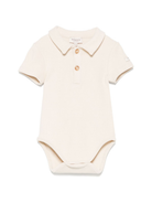 Body per neonata Donsje Moli beige con colletto stile polo 3031500 00004 DONSJE 