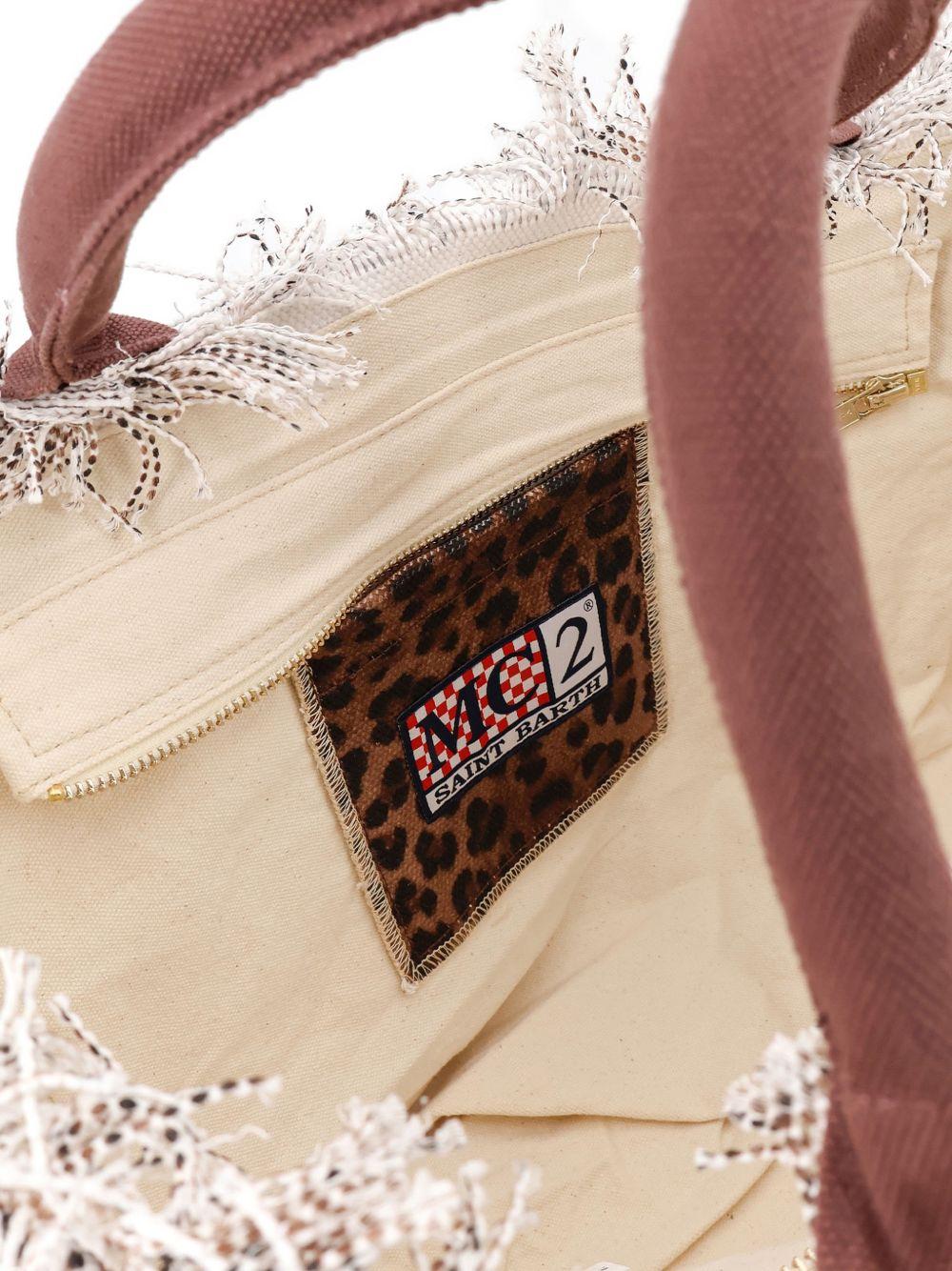 Borsa Vanity MC2 Saint Barth marrone con stampa animalier VANI001 00190L MC2 ST. BARTH KIDS 
