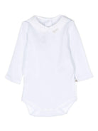 Body per neonati Bonpoint bianco con dettaglio logo ricamato PEZUNKN0101 101 BONPOINT KIDS 
