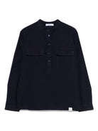 Camicia a maniche lunghe per bambino Paolo Pecora Kids blu con orlo dritto PP4041 BLU PAOLO PECORA KIDS 
