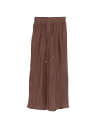 Pantaloni per donna Alysi marroni con chiusura a coulisse 116126 P6003 MOSTO ALYSI 