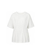 T-shirt per bambina Douuod Kids bianca con dettagli arricciati DY8A21 Z3708 101 DOUUOD KIDS 