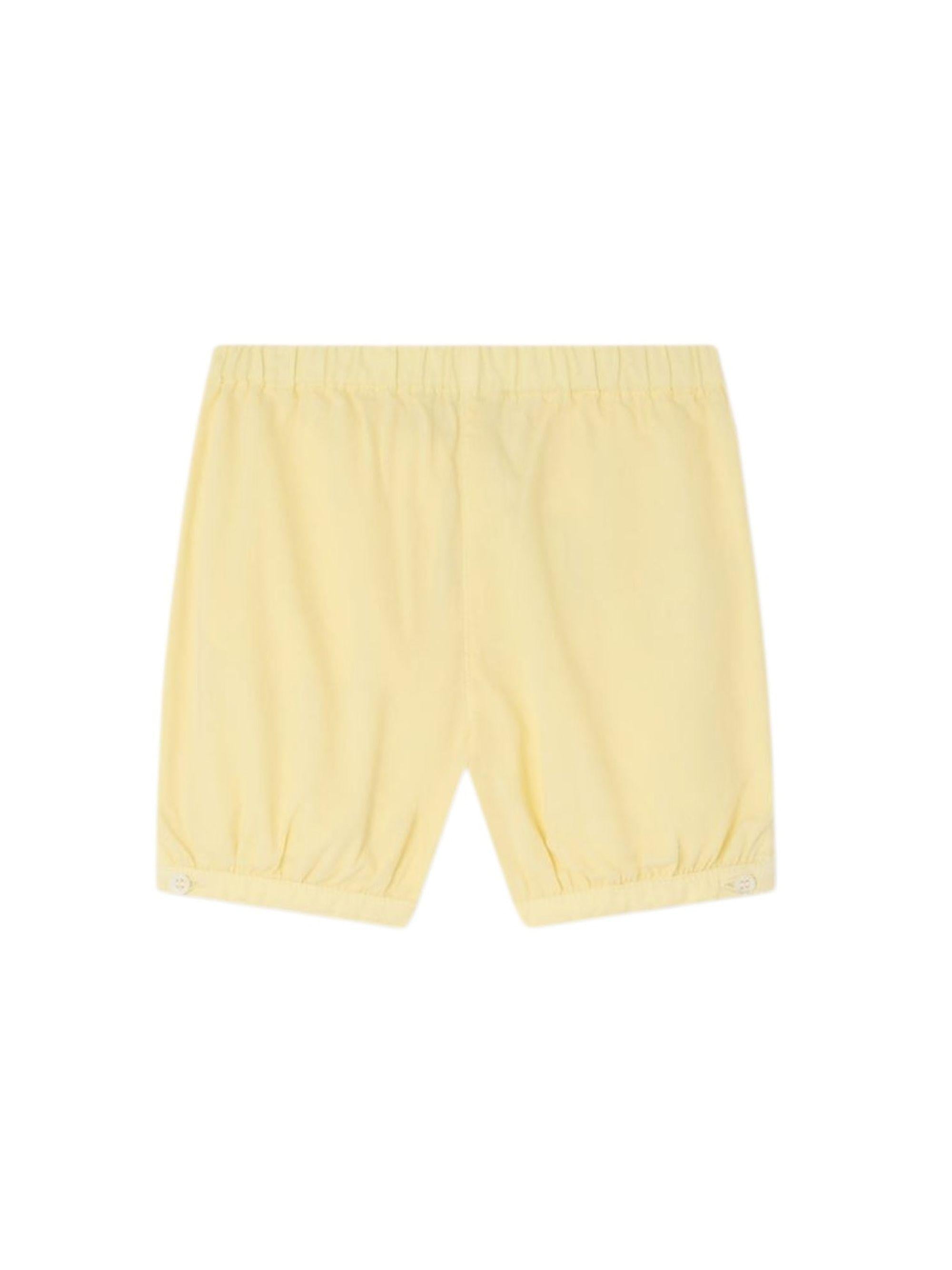 Shorts per neonata Bonpoint giallo con elastico in vita S06XBEW00001 033 BONPOINT 