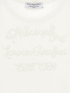 Top per bambina Philosophy di Lorenzo Serafini Kids bianca con ruches I1G614 7212 0001 PHILOSOPHY KIDS 
